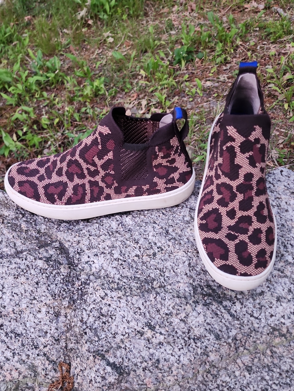 Rothy's Wildcat Leopard Print Slip-On Chelsea Boots (size 6.5)